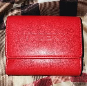 Red Burberry Wallet